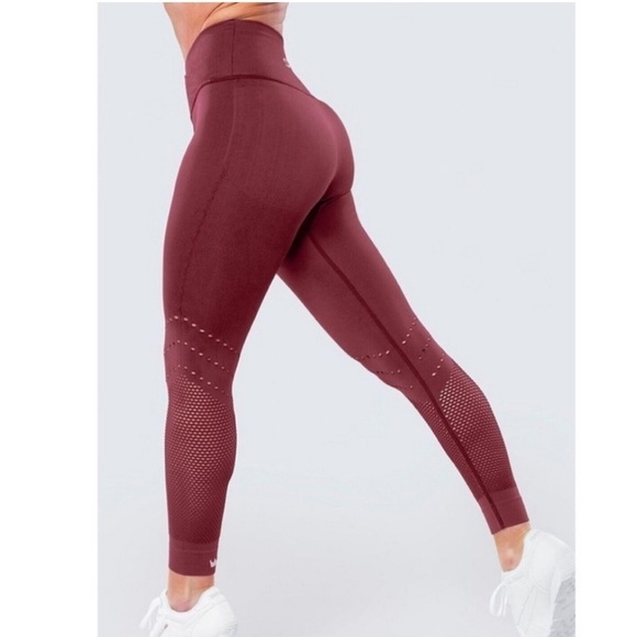 Shefit Black Cherry Seamless Leggings US Size 18/Shefit Size 2Luxe - Picture 1 of 16